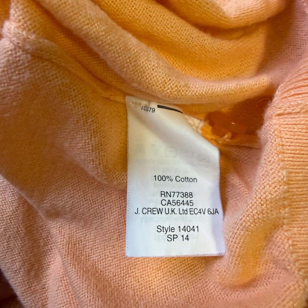 J. Crew Factory The Clare Cardigan in Peach Size XS Summer Spring - Picture 4 of 4